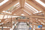 小屋組み工事　垂木材設置工事
